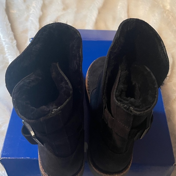 Birkenstock Uppsala Shearling Black Suede Boots - Picture 10 of 10